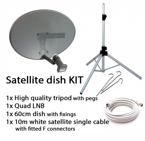 Sky satellite dish quad - , lnb