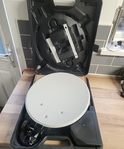 Portable satellite system - satellite, dish