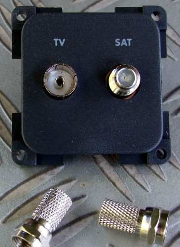 Satellite socket dark - socket,