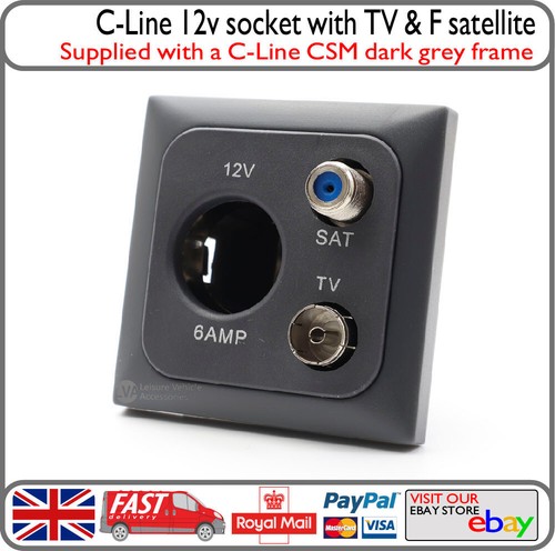 Grey line 12v cigarette - grey, type